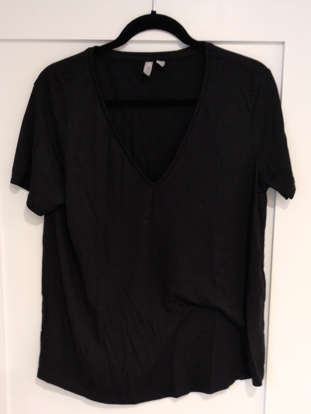 ASOS Black V-Neck Short Sleeve Tee